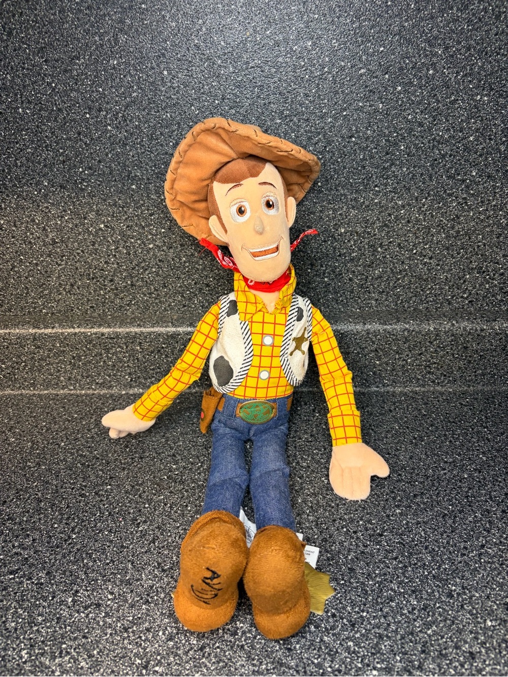 Woody Plush Toy - Yellow Shirt, Brown Hat